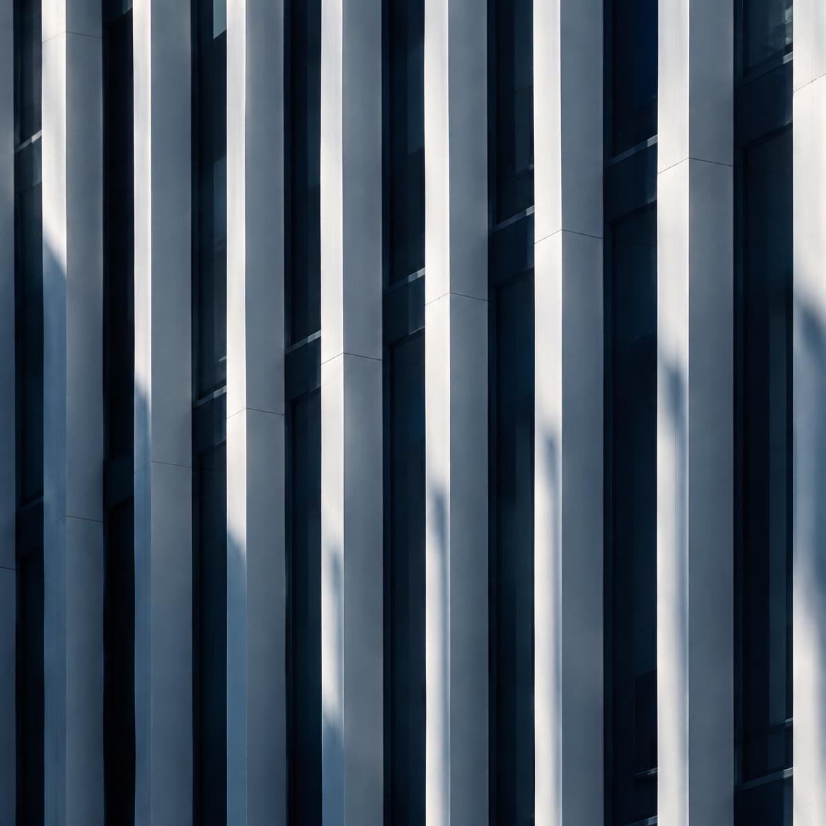 Abstract view of a modern building facade
